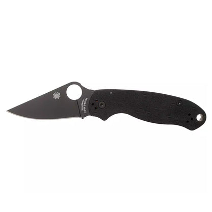 Spyderco Para 3 C223GPBK - 2.95" S45VN Black DLC Blade, Black G-10 Handles