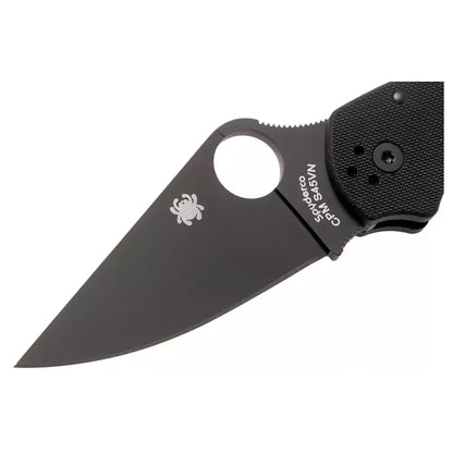 Spyderco Para 3 C223GPBK - 2.95" S45VN Black DLC Blade, Black G-10 Handles