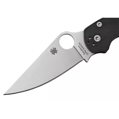 Spyderco Para Military 2 C81GP2 - 3.42" S45VN Satin Blade, Black G-10 Handles