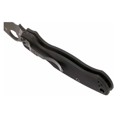 Spyderco Para Military 2 C81GPBK2 - 3.42" S45VN Black DLC Blade, Black G-10 Handles