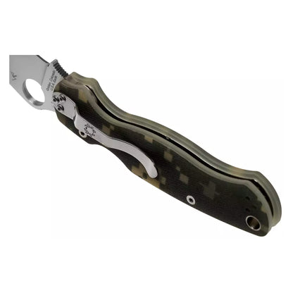 Spyderco Para Military 2 C81GPCMO2 - 3.42" S45VN Satin Blade, Digital Camo G-10 Handles