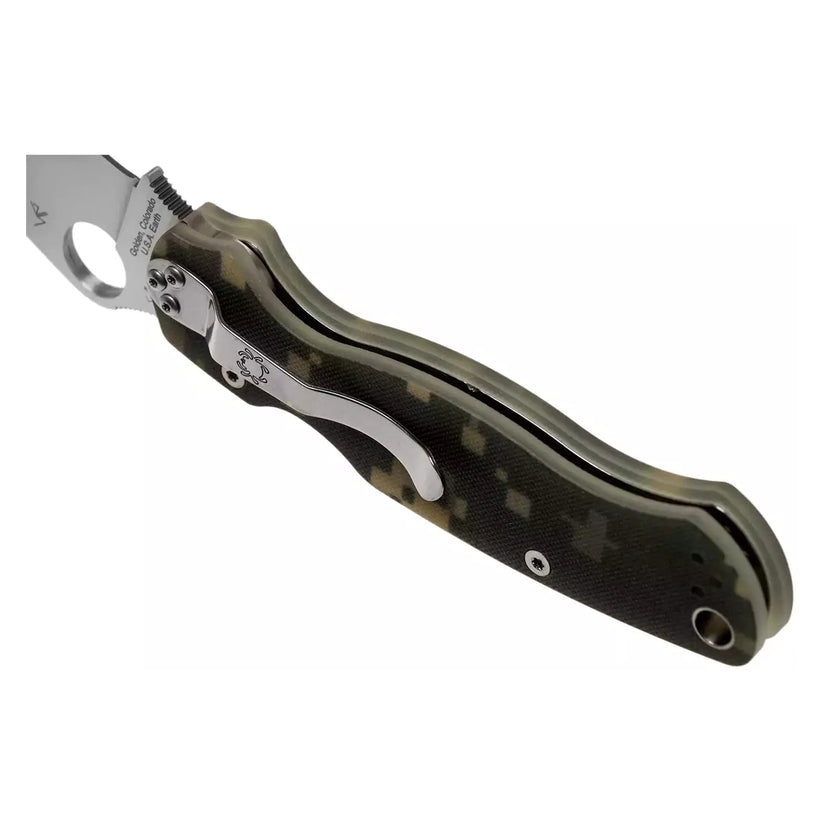 Spyderco Para Military 2 C81GPCMO2 - 3.42" S45VN Satin Blade, Digital Camo G-10 Handles