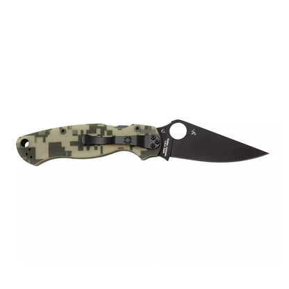 Spyderco Para Military 2 C81GPCMOBK2 - 3.42" S45VN Black DLC Blade, Digital Camo G-10 Handles