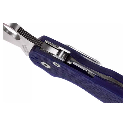 Spyderco Para Military 2 C81GPDBL2 - 3.47" S110V Satin Blade, Dark Blue G10