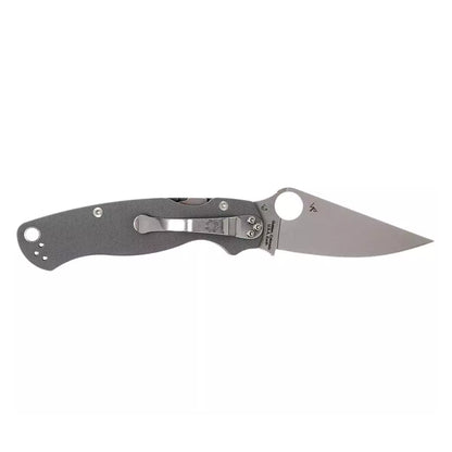 Spyderco Para Military 2 C81GDGY2 - 3.47" Maxamet Satin Blade, Dark Grey G10