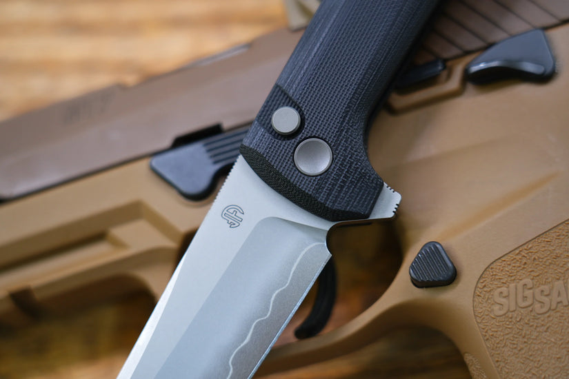 North Mountain Blade Chop 2 G10 - 3.4" SLD-Magic Steel San Mai Tanto Blade, Black G10 Handle