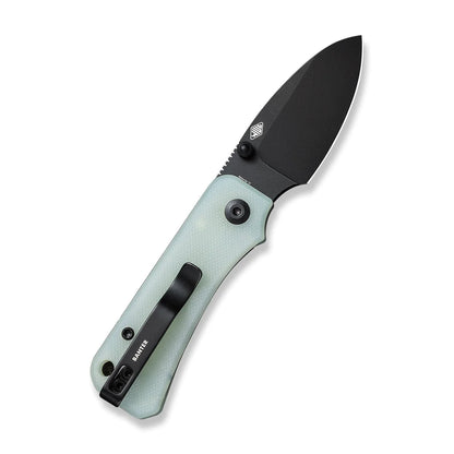 Civivi Baby Banter Jade C19068S-8 - 2.34" Nitro-V Black Stonewash Blade, Jade Natural G10