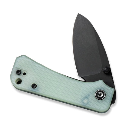 Civivi Baby Banter Jade C19068S-8 - 2.34" Nitro-V Black Stonewash Blade, Jade Natural G10