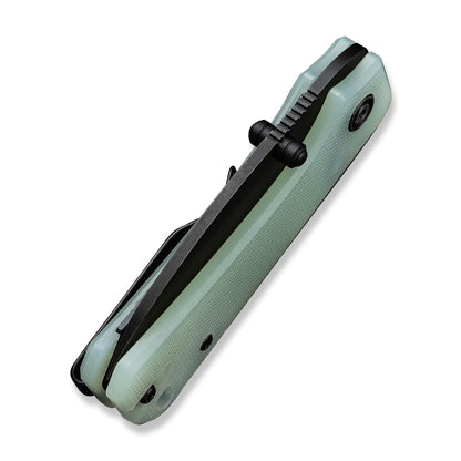 Civivi Baby Banter Jade C19068S-8 - 2.34" Nitro-V Black Stonewash Blade, Jade Natural G10