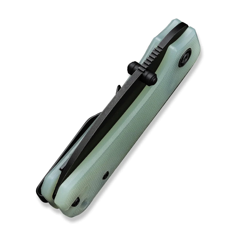 Civivi Baby Banter Jade C19068S-8 - 2.34" Nitro-V Black Stonewash Blade, Jade Natural G10