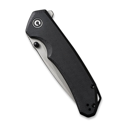 Civivi Brazen Black C2102C - 3.46" 14C28N Stonewashed Blade, Black G10 Handle