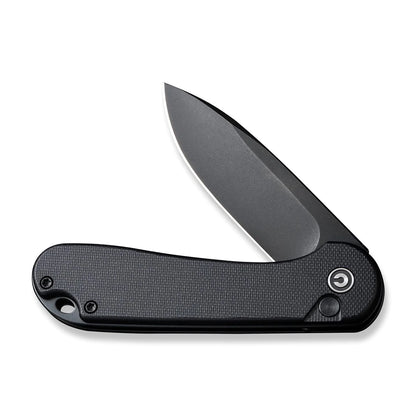 Civivi Button Lock Elementum II Black C18062P-1 - 2.96" Nitro-V Blade