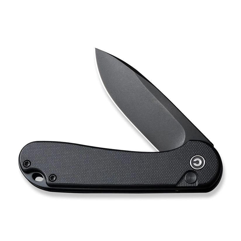 Civivi Button Lock Elementum II Black C18062P-1 - 2.96" Nitro-V Blade