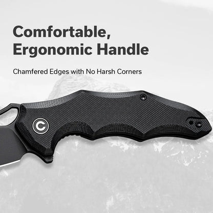 Civivi Chiro C23046-1 - 3.1" 14C28N Black Blade, Black G10 Handles