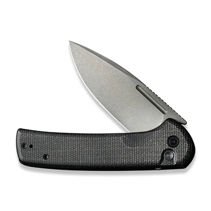 Civivi Conspirator Black Micarta C21006-1, 3.48″ Nitro-V Stonewash Drop Point Blade