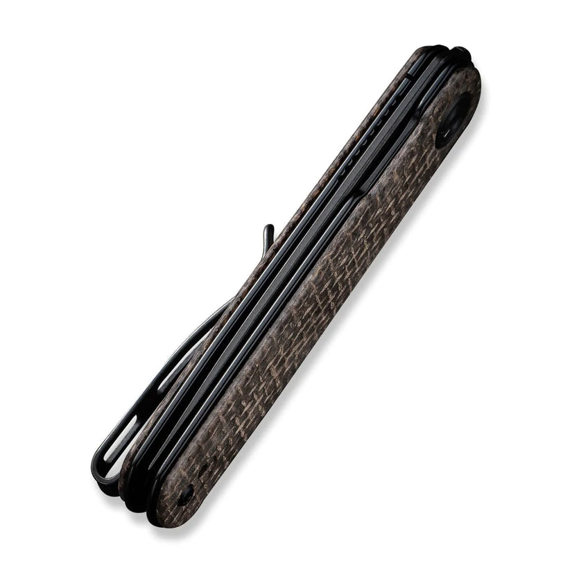 Civivi Lumi Burlap Micarta C20024-5 - 2.56" 14C28N Black Stonewashed Blade