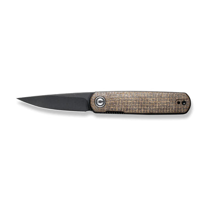 Civivi Lumi Burlap Micarta C20024-5 - 2.56" 14C28N Black Stonewashed Blade