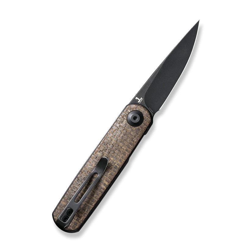 Civivi Lumi Burlap Micarta C20024-5 - 2.56" 14C28N Black Stonewashed Blade