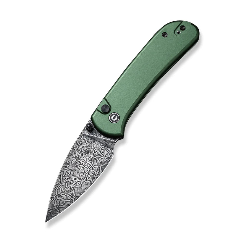 Civivi Qubit Green C22030E-DS1 - 2.98" Damascus Blade