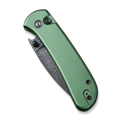 Civivi Qubit Green C22030E-DS1 - 2.98" Damascus Blade