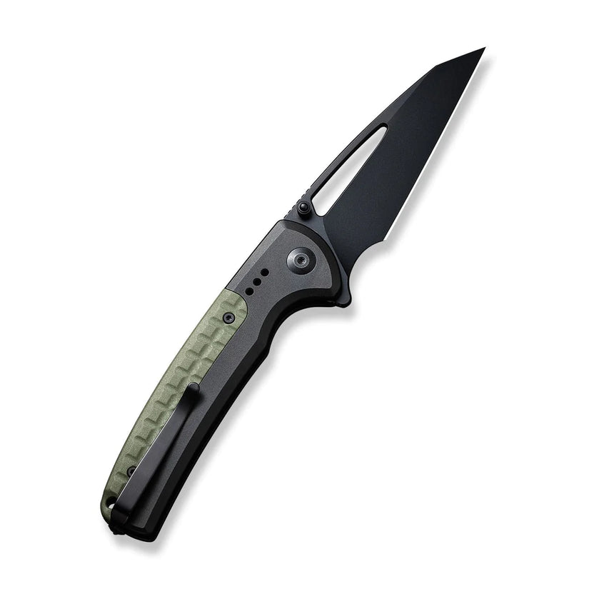 Civivi Sentinel Strike Black C22025B-3 - 3.7" Black K110 Blade, Black/Green Aluminium Handle