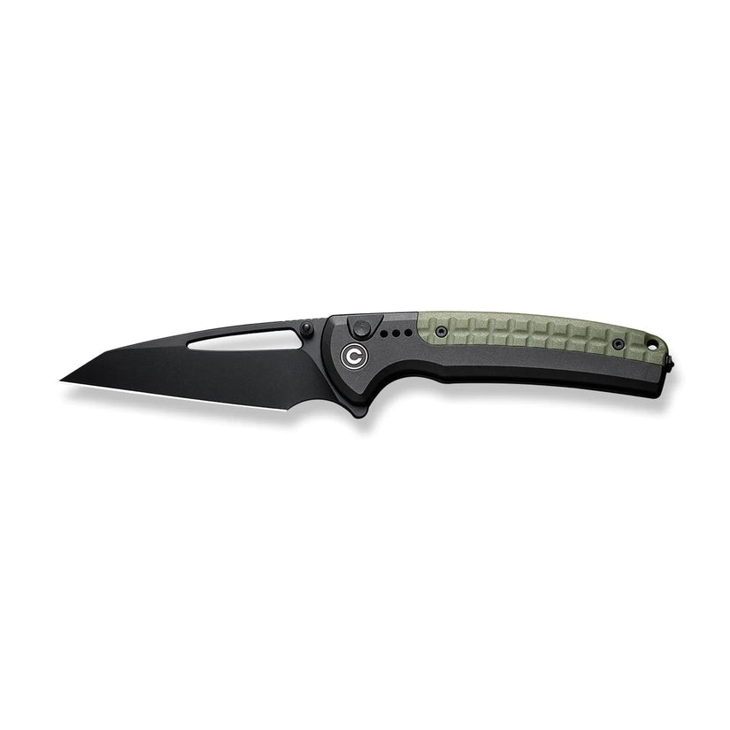 Civivi Sentinel Strike Black C22025B-3 - 3.7" Black K110 Blade, Black/Green Aluminium Handle