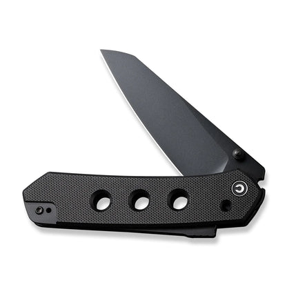 Civivi Vision FG Black C22036-1 - 3.54" Black Nitro-V Blade, Black G10