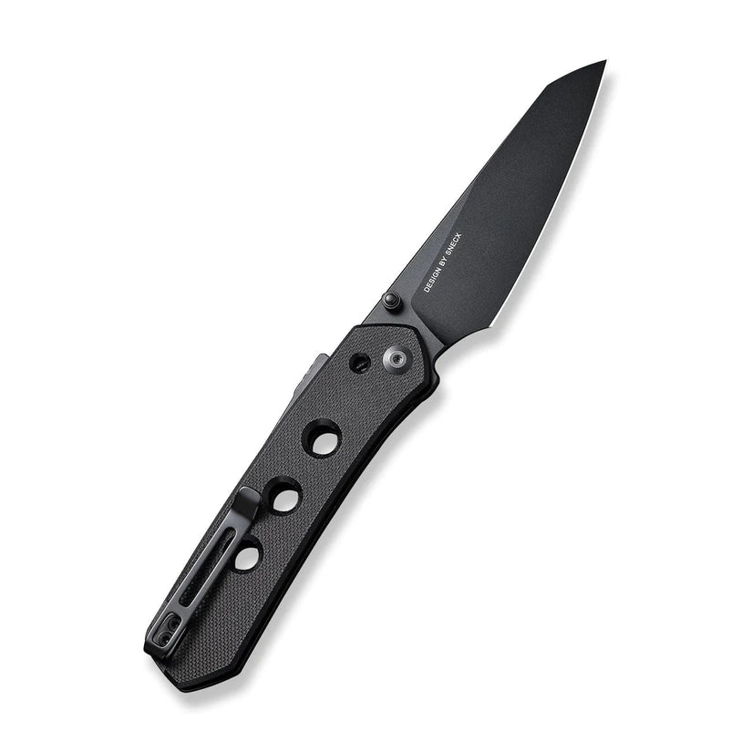Civivi Vision FG Black C22036-1 - 3.54" Black Nitro-V Blade, Black G10