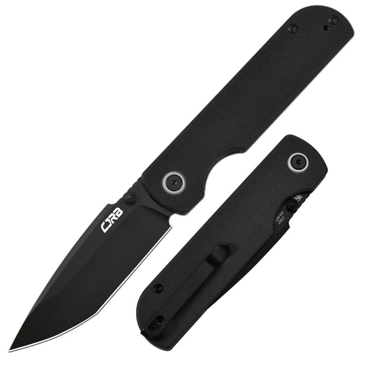 CJRB Nova - 3.45" AR-RPM9 Black PVD Tanto Blade, Black G10 - J1937-BBK