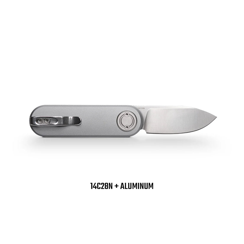 Vosteed Corgi V A3703 - 2.36" 14C28N Satin Blade, Silver Aluminium Handle