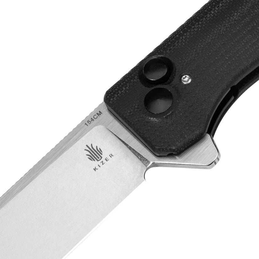Kizer Brat - 3.5" 154CM Stonewashed Blade, Integral G10 Handle - V3630C1