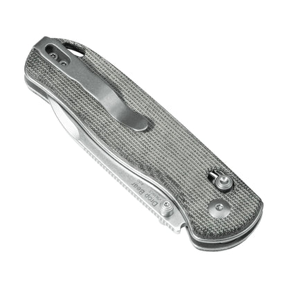 Kizer Drop Bear - 2.99" 154CM Stonewashed Blade, Grey Micarta Handle - V3619C3