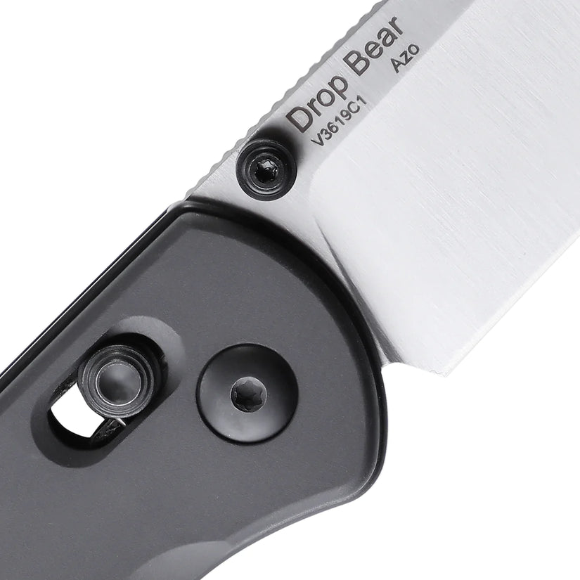 Kizer Drop Bear Gunmetal - 2.97" 154CM Satin Blade, Gunmetal Aluminium Handle - V3619C1