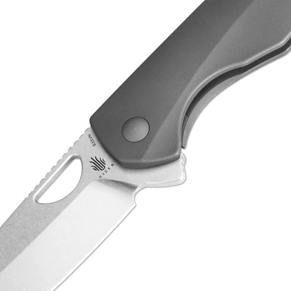Kizer Sparrow Titanium - 3.27" S35VN Stonewashed Blade, Titanium Handle - Ki3628A1