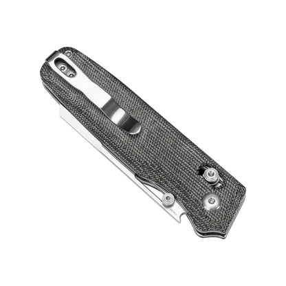 Kizer Task - 3.04" 154CM Satin Blade, Clutch Lock, Micarta Handle - V3641C1