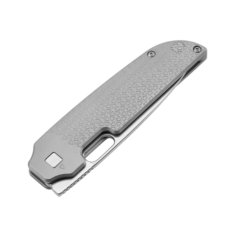 Kizer Varatas - 3.27" S35VN Stonewashed Blade, Titanium Handle - Ki3637A1