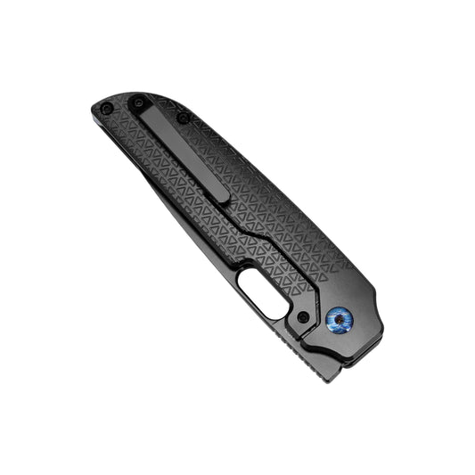 Kizer Varatas Black - 3.27" S35VN Black Blade, Black Titanium Handle - Ki3637A2
