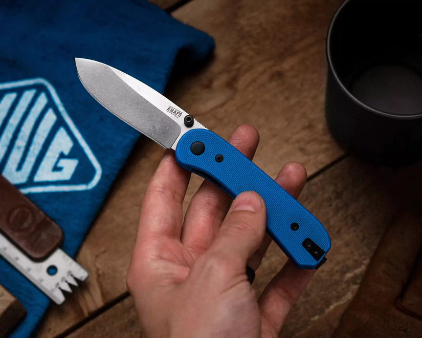 Knafs Lander 1 - Black Stonewashed D2, Black G-10