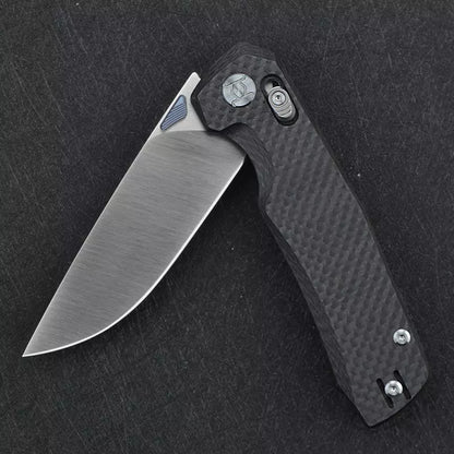Kunwu Knives X-TAO CF - Elmax Blade, XT Bar Lock, Carbon Fibre Handles - X703F
