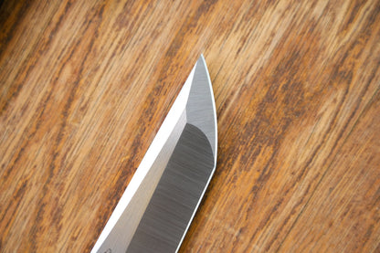 North Mountain Blade Chop Kick Stop Ti - 3.5" M390 Tanto Blade, Titanium with Ceramic Carbon Fibre Inlay Handle