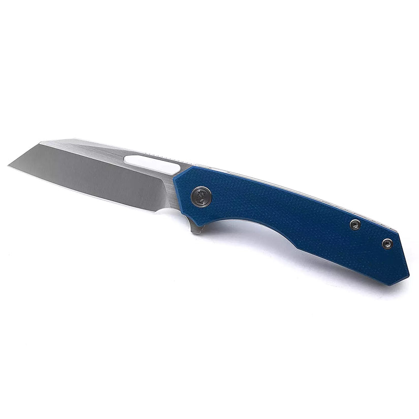 Miguron Knives Keryx - 3.25" 14C28N Satin Blade, Blue Micarta Handle