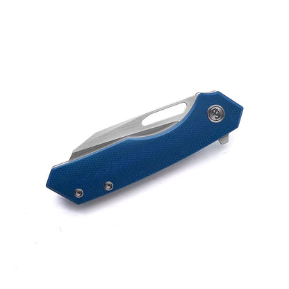 Miguron Knives Keryx - 3.25" 14C28N Satin Blade, Blue Micarta Handle