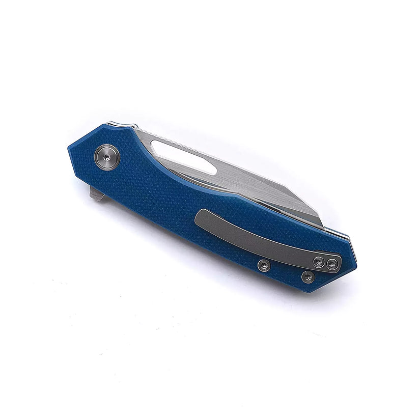 Miguron Knives Keryx - 3.25" 14C28N Satin Blade, Blue Micarta Handle