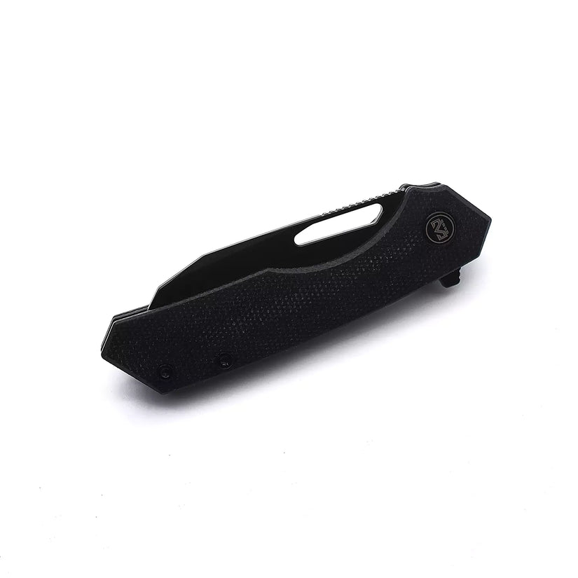 Miguron Knives Keryx - 3.25" 14C28N Black PVD Blade, Black Micarta Handle