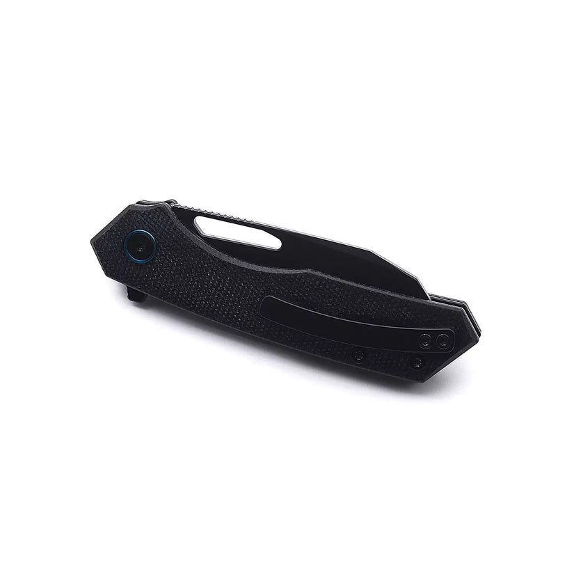 Miguron Knives Keryx - 3.25" 14C28N Black PVD Blade, Black Micarta Handle