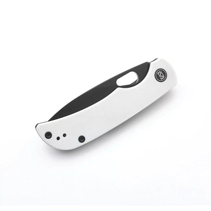 Miguron Knives Moyarl - 3.5" 14C28N Black PVD Blade, White G10 Handle