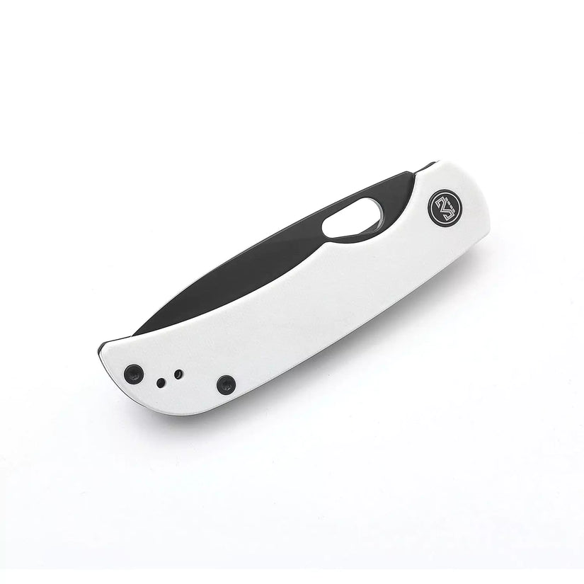 Miguron Knives Moyarl - 3.5" 14C28N Black PVD Blade, White G10 Handle