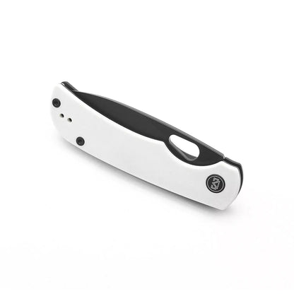Miguron Knives Moyarl - 3.5" 14C28N Black PVD Blade, White G10 Handle