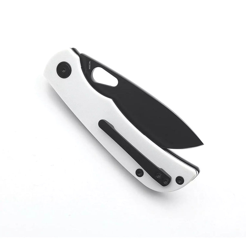 Miguron Knives Moyarl - 3.5" 14C28N Black PVD Blade, White G10 Handle
