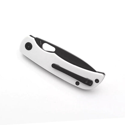 Miguron Knives Moyarl - 3.5" 14C28N Black PVD Blade, White G10 Handle